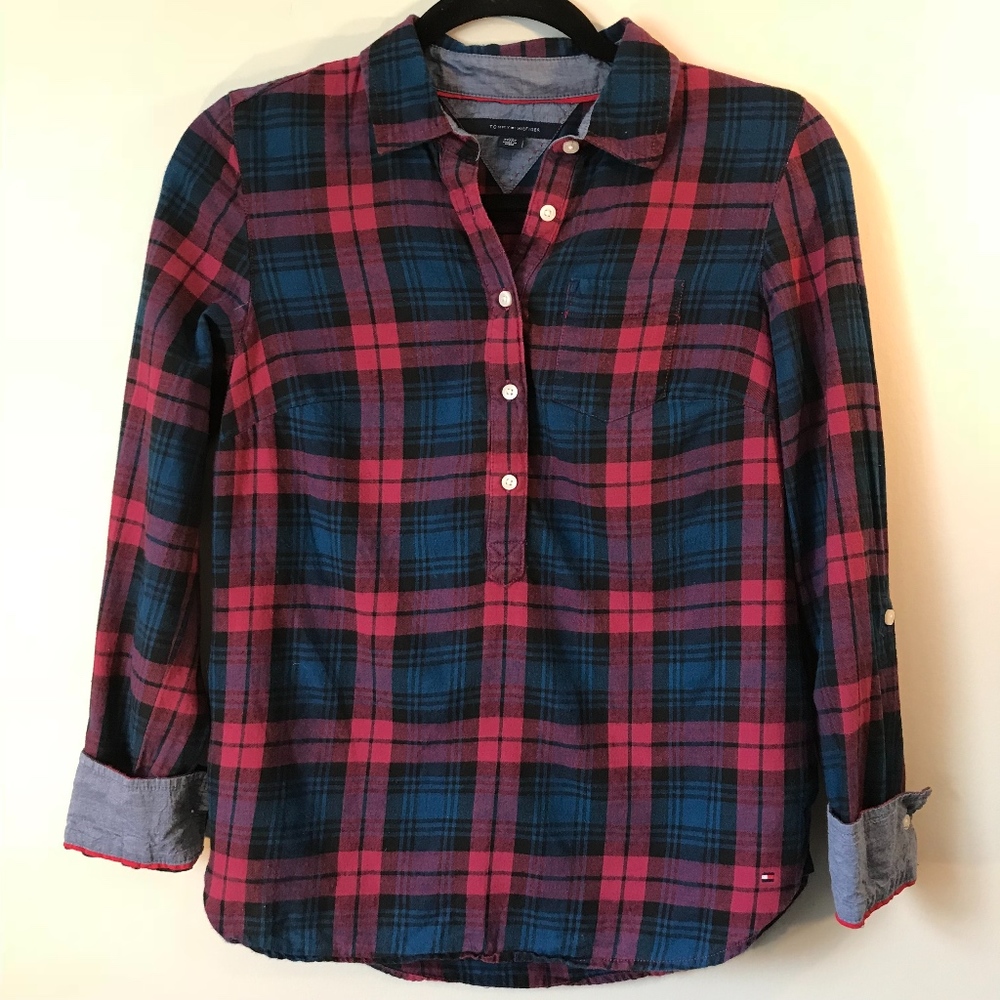 Tommy Hilfiger Long Sleeve Flannel Shirt